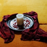 Kerze im Andachtsraum